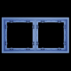 Рамка пластиковая S70 на 2 поста, (деним) Voltum VLS100215