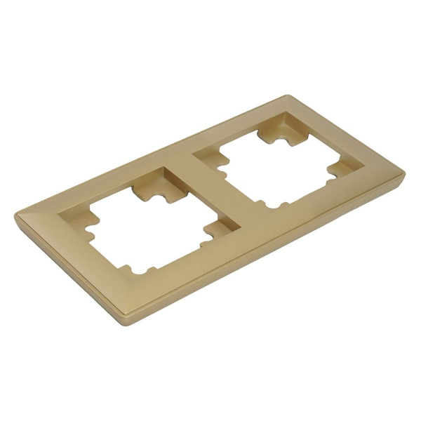 Рамка 2-постовая Stekker Катрин золото PFR00-7002-08 49607
