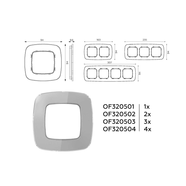 Рамка AMBRELLA VOLT OF320504