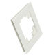 Рамка 1-постовая для сенсорных механизмов, подсветки Stekker Катрин белый GFR00-7001-01S 50303