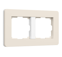 Рамка Werkel Split на 2 поста айвори/белый W0023066 4690389206054