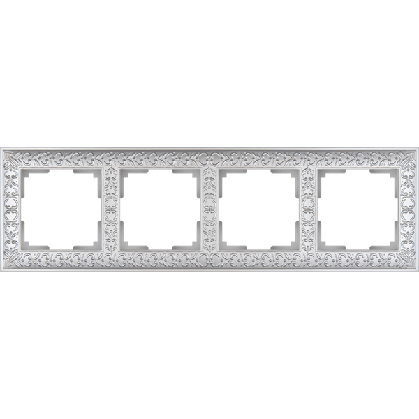 Рамка Werkel Antik на 4 поста жемчужный WL07-Frame-04 4690389063527
