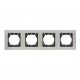 Рамка 4-постовая Vesta-Electric Exclusive Silver Metallic серебро FRM050401STA