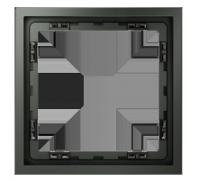Рамка пластиковая Voltum S70 на 1 пост, (титан) VLS100106
