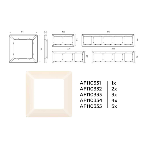 Рамка AMBRELLA VOLT AF110335