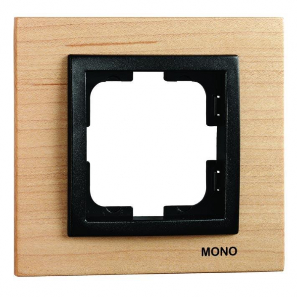 Рамка 1-постовая Mono Electric Style клён 107-520000-160 Рамка 1-постовая Mono Electric Style клён 107-520000-160
