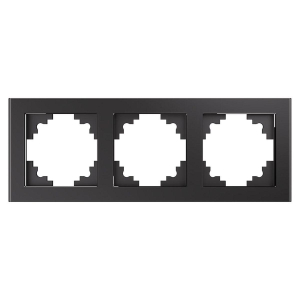 Рамка 3-постовая Stekker Катрин графит GFR00-7003-06 39541