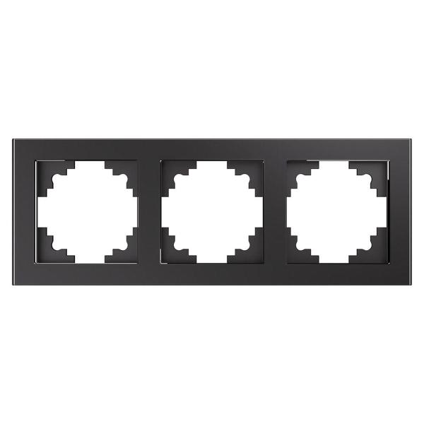 Рамка 3-постовая Stekker Катрин графит GFR00-7003-06 39541