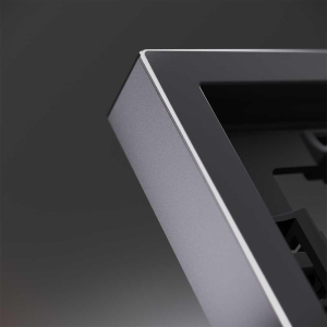 Рамка металлическая на 2 поста, S70 Metal (антрацит) Voltum VLSM120212