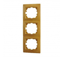 Рамка 3-ая вертикальная Lezard Mira ольха 701-0701-153