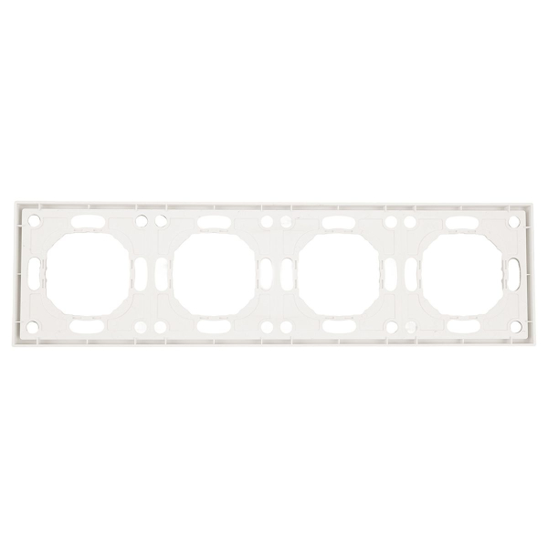 Рамка 4-постовая Stekker Эмили белый фарфор PFR00-5004-01 49887