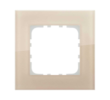 Рамка 1-постовая, натуральное стекло LK Studio (шампань) LK80, 844116-1