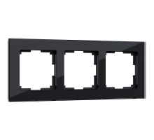 Рамка Werkel Favorit на 3 поста черный W0031108 4690389159787