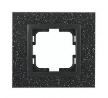 Рамка 1-постовая Mono Electric Style Granit чёрный гранит 107-610000-160