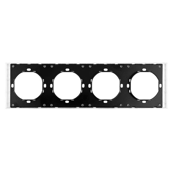 Рамка 4-местная, Stekker Мия, PFR00-3004-01, белая магнолия 50459