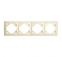 Рамка 4-постовая Stekker Эрна Элегант слоновая кость PFR00-9014-02 49669