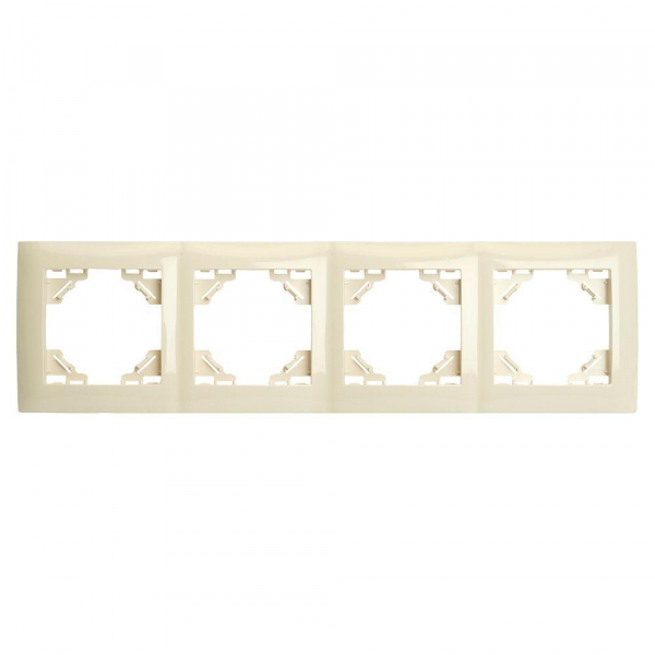 Рамка 4-постовая Stekker Эрна Элегант слоновая кость PFR00-9014-02 49669