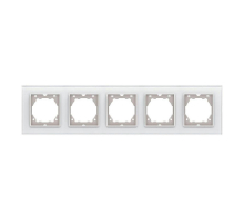 Рамка 5-постовая Vesta-Electric ExclusiveWhite белый FRM050503BEL