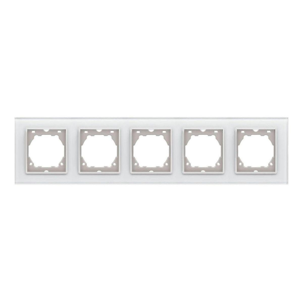 Рамка 5-постовая Vesta-Electric ExclusiveWhite белый FRM050503BEL Рамка 5-постовая Vesta-Electric ExclusiveWhite белый FRM050503BEL