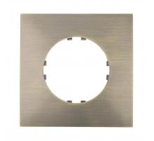 Рамка LK Studio 1-постовая квадрат (бронза) Vintage-Quadro 884127-1