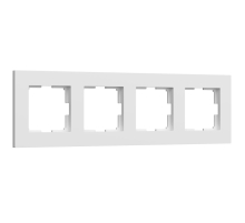 Рамка Werkel Slab на 4 поста белый матовый W0042961 4690389193514