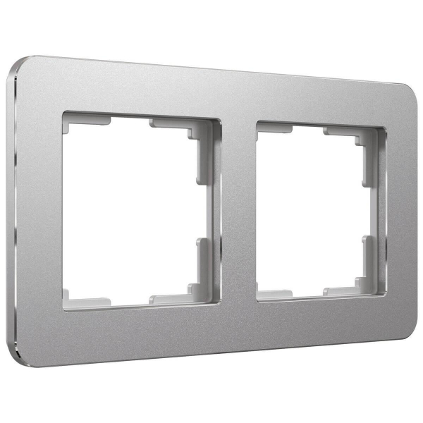 Рамка Werkel Platinum на 2 поста алюминий W0022606 4690389184444 Рамка Werkel Platinum на 2 поста алюминий W0022606 4690389184444