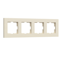 Рамка на 4 поста Werkel Slab айвори матовый W0042962 4690389193521
