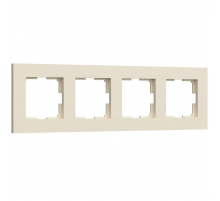 Рамка на 4 поста Werkel Slab айвори матовый W0042962 4690389193521