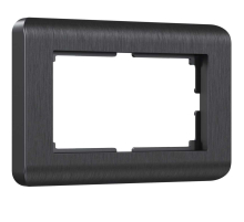 Рамка для двойной розетки Werkel Stream графит W0082104 4690389162541