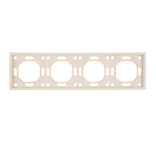 Рамка Stekker, PFR00-5004-08 4-местная Эмили, кашемир, soft touch 49913