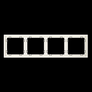 Рамка пластиковая S70 на 4 пост, (хлопок) Voltum VLS100413