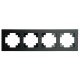 Рамка 4-постовая Stekker Катрин черный матовый GFR00-7004-05М 49603