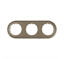 Рамка LK Studio 3-постовая круглая (бронза-электро) Vintage-Classic 889327-1