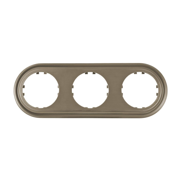 Рамка LK Studio 3-постовая круглая (бронза-электро) Vintage-Classic 889327-1