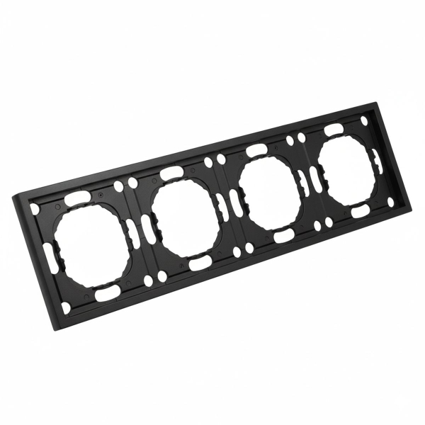 Рамка 4-постовая Stekker Эмили черный уголь PFR00-5004-05 49861