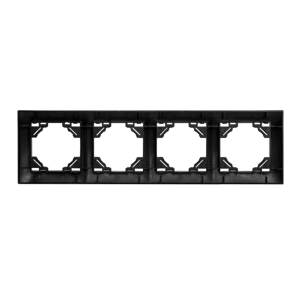 Рамка 4-постовая Stekker Эрна Элегант черный PFR00-9014-03 49664