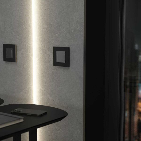 Рамка Werkel Slab на 1 пост черный матовый W0012908 4690389193293