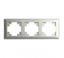 Рамка 3-постовая Stekker Катрин серебро PFR00-7003-03 39799