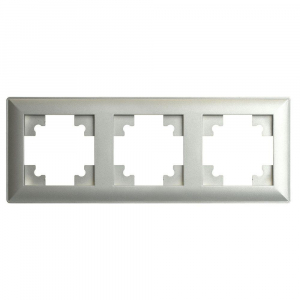 Рамка 3-постовая Stekker Катрин серебро PFR00-7003-03 39799