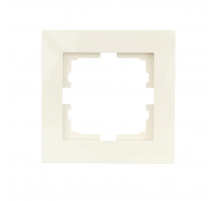 Рамка 1-ая горизонтальная Lezard Vesna кремовая 742-0300-146