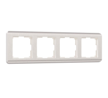 Рамка на 4 поста Werkel Stream перламутровый W0042113 4690389162503