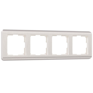 Рамка на 4 поста Werkel Stream перламутровый W0042113 4690389162503