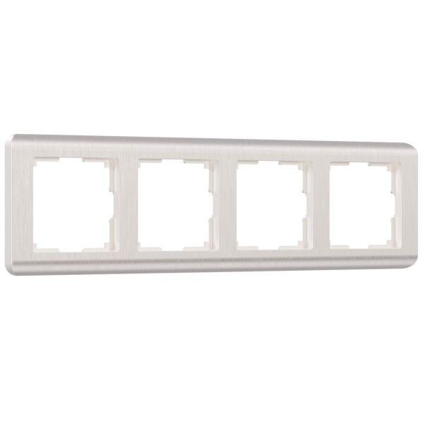 Рамка на 4 поста Werkel Stream перламутровый W0042113 4690389162503