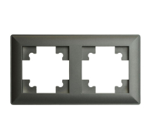 Рамка 2-постовая Stekker Катрин графит PFR00-7002-06 39808