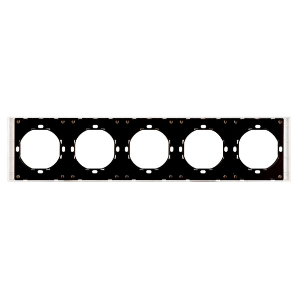 Рамка 5-местная, Stekker Мия, PFR00-3005-01, белая магнолия 50460