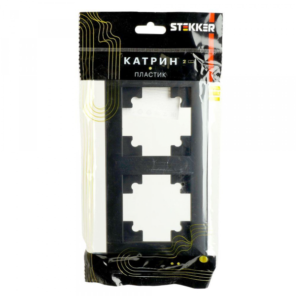 Рамка 2-постовая Stekker Катрин черный PFR00-7001-05 39813 Рамка 2-постовая Stekker Катрин черный PFR00-7001-05 39813