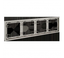 Рамка пластиковая Voltum S70 на 4 поста, (кашемир) VLS100403