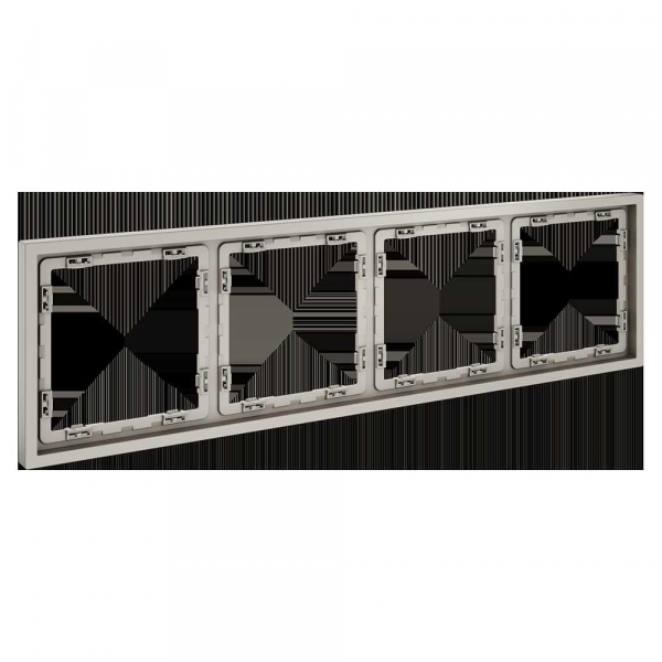Рамка пластиковая Voltum S70 на 4 поста, (кашемир) VLS100403