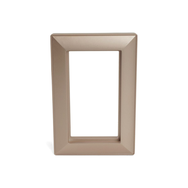 Рамка 2-местная (без перемычки), пластик, Stekker, PFR00-7012-02 Катрин, шампань 50049