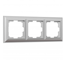 Рамка на 3 поста Werkel Fiore серебряный W0032206 4690389160394